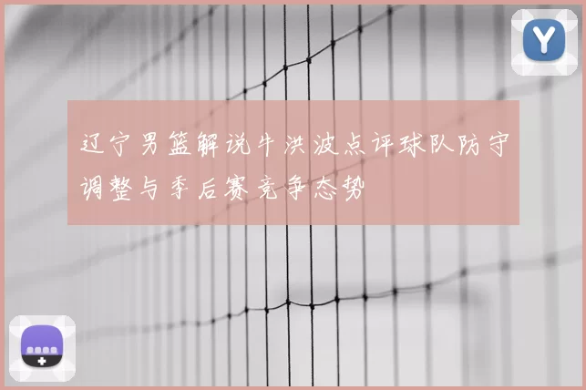 辽宁男篮解说牛洪波点评球队防守调整与季后赛竞争态势